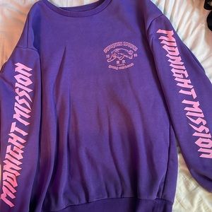 H&M Shinjuku Nights Purple Crewneck